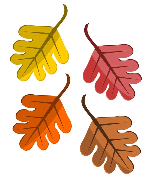 Leaves falling — Stock Vector