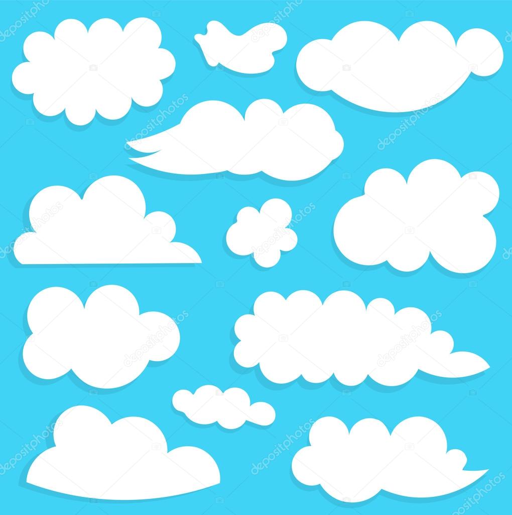 Nubes vector, gráfico vectorial © Studiobarcelona imagen #30445713