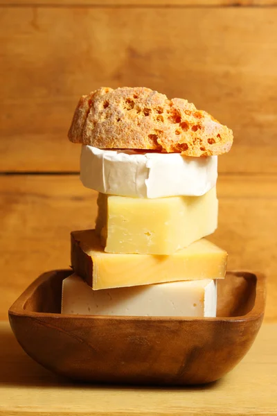 Cheese tower — Stock Photo, Image