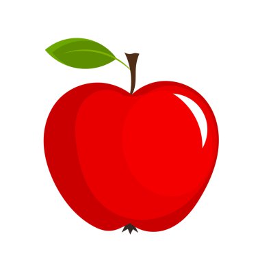 Red apple clipart