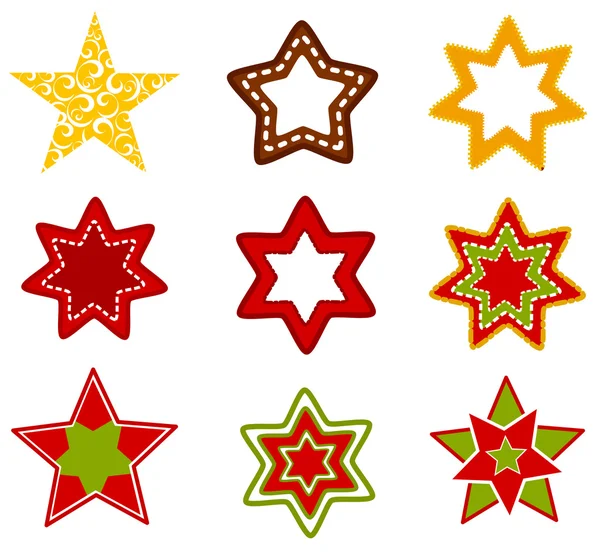 Collection étoiles — Image vectorielle
