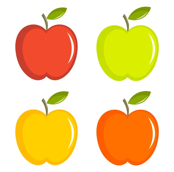 Apples collection — Stock Vector