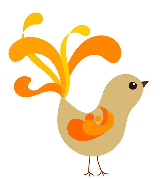 Autumn bird — Stock Vector