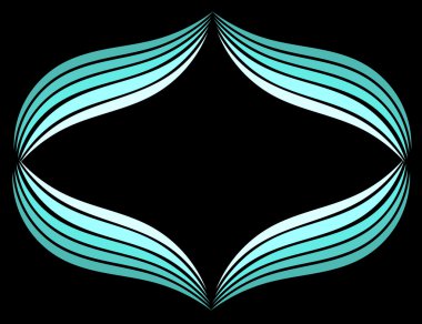 Mavi dalga kenarlık