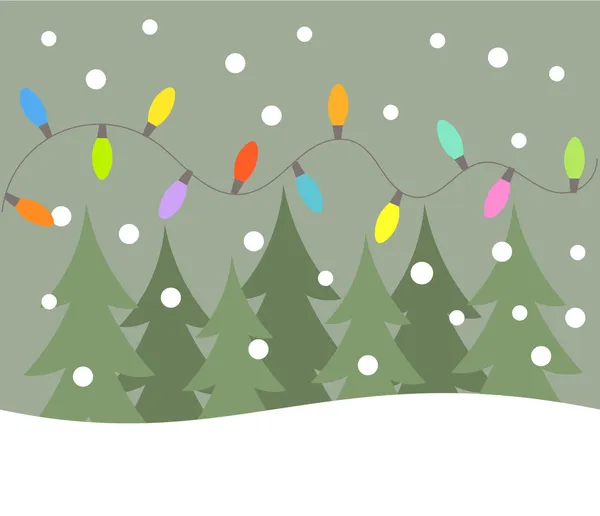 Luces de Navidad — Vector de stock