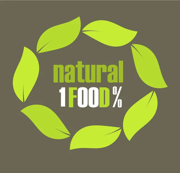 Alimentos naturais — Vetor de Stock