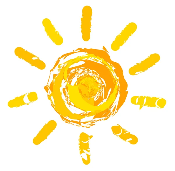 Illustration zur Sonne — Stockvektor