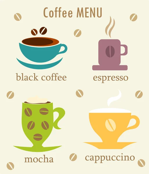 Koffie cups — Stockvector