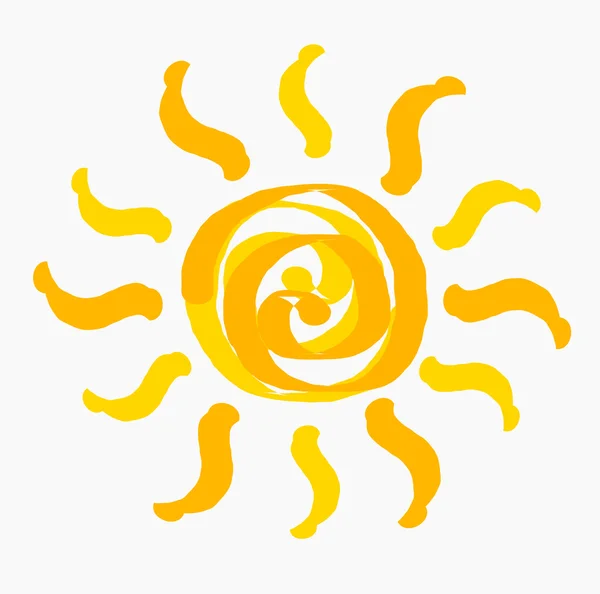 La ilustración del sol — Archivo Imágenes Vectoriales