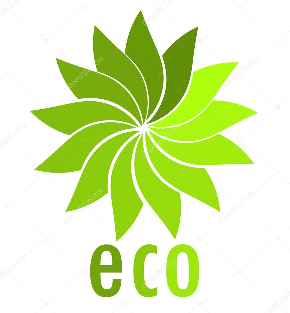 Eco symbol. Vector illustration