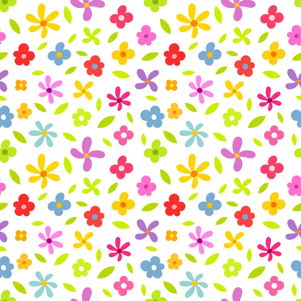 Fleurs motif sans couture — Image vectorielle