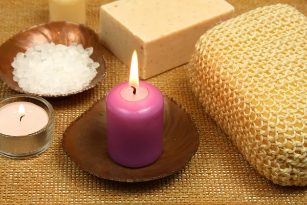 Spa candle — Stock Photo, Image