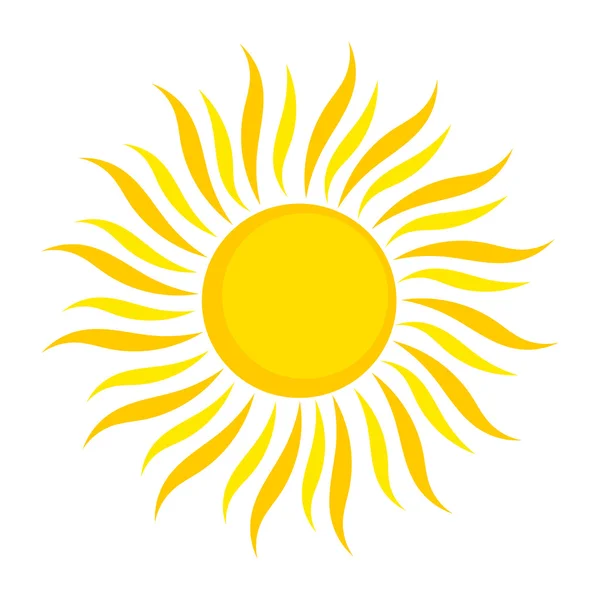 Afbeelding van de zon — Stockvector