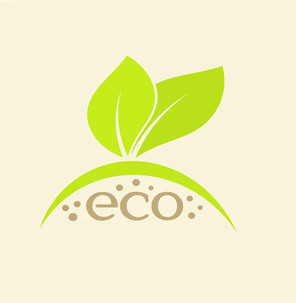 Eco emblem — Stock vektor