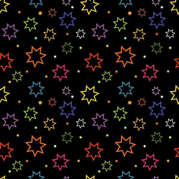 Textura de estrelas coloridas — Vetor de Stock