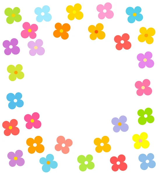 Fleurs frontière — Image vectorielle