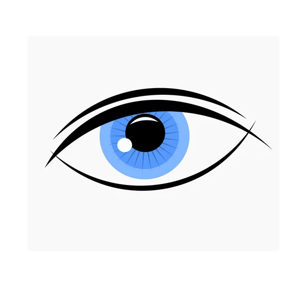 Weibliches Auge — Stockvektor