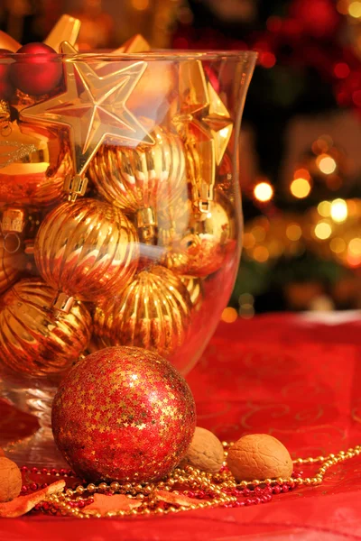 Decorazione tavola di Natale — Foto Stock