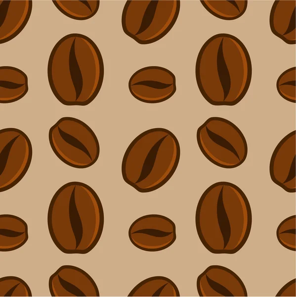 コーヒー豆のパターン — ストックベクタ