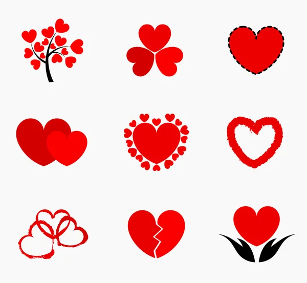 Серцях іконки — стоковий вектор