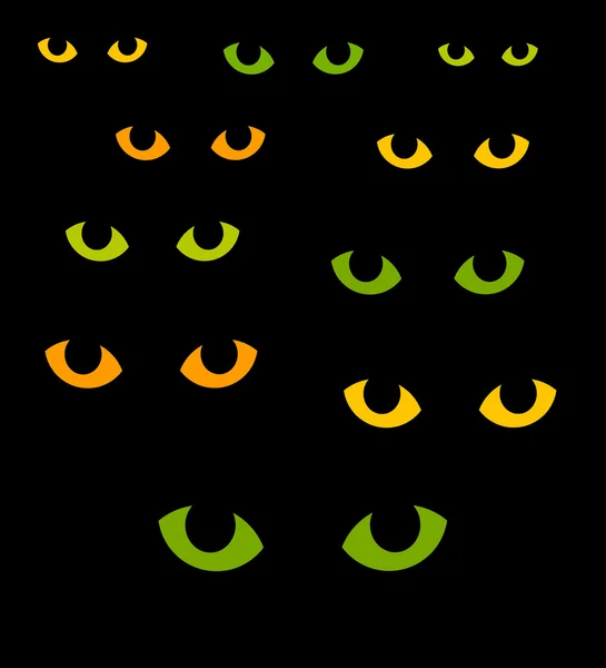 Occhi di gatto — Vettoriale Stock