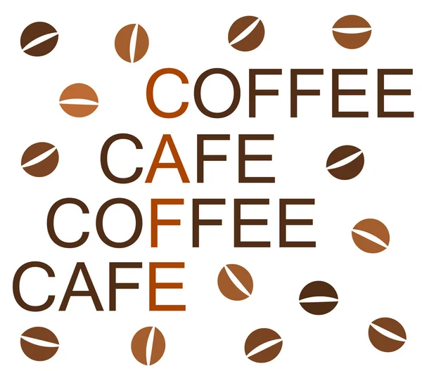 Diseño de café — Vector de stock