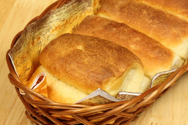 Buns in basket — Stock Photo, Image