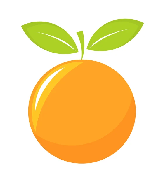 Icono de fruta naranja — Vector de stock