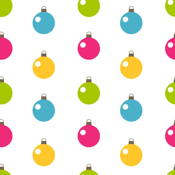 Christmas balls seamless — Stock Vector