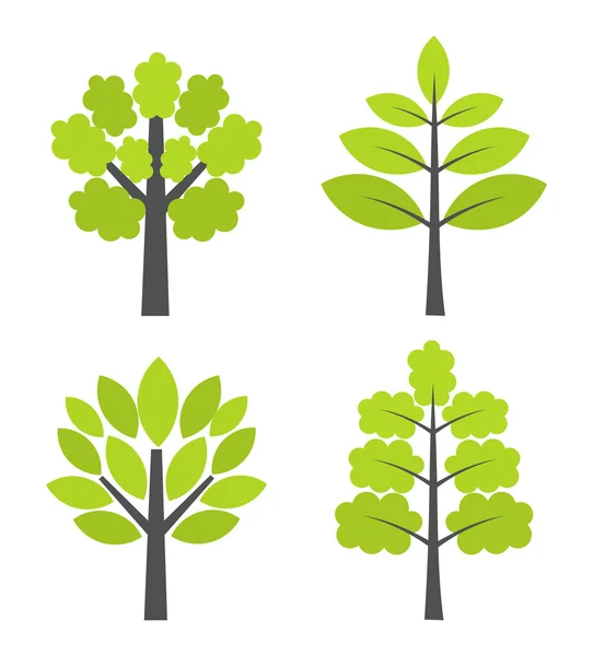 Icoane copaci — Vector de stoc