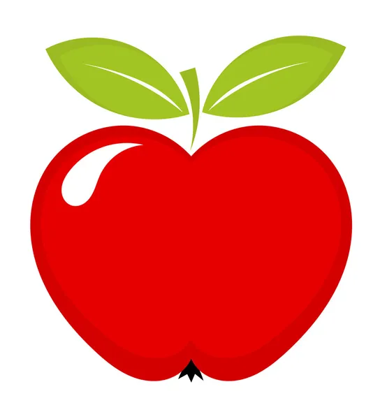 Icono de manzana roja — Archivo Imágenes Vectoriales