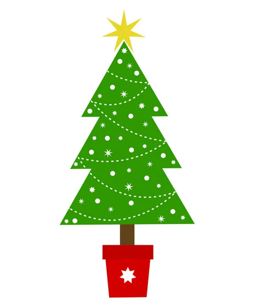 Vetor de árvore de Natal — Vetor de Stock
