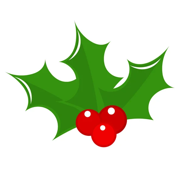 Icono de baya Holly — Vector de stock