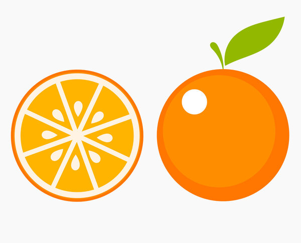 Orange fruit slice