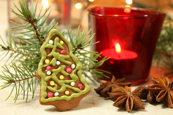 Christmas tree cookie — Stock Photo, Image