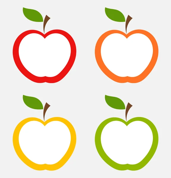 Etiquetas de Apple — Vector de stock