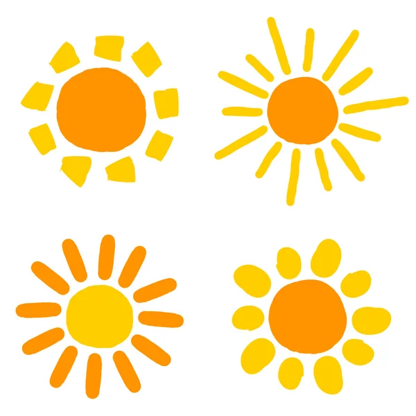 Солнечные рисунки — стоковый вектор