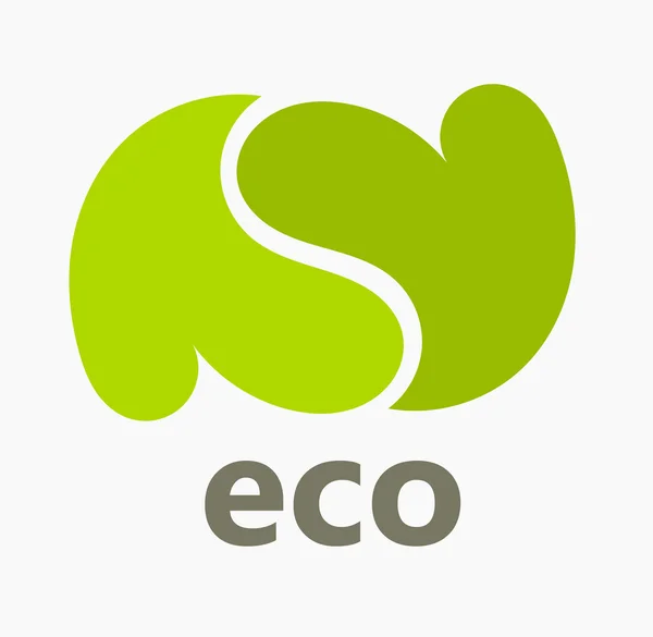 Eco hjärtan symbol — Stock vektor