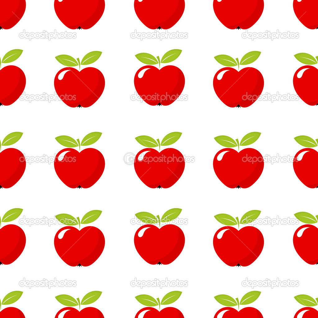 Red apple pattern — Stock Vector © Studiobarcelona #50311251