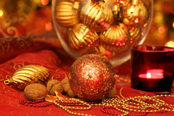 Decorazione tavola di Natale — Foto Stock