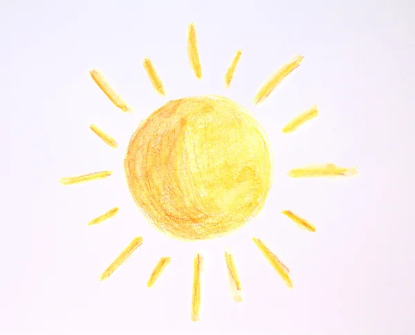 Sun drawing — Stock Photo, Image