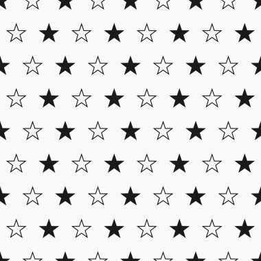 Yıldız seamless modeli. Vektör çizim.