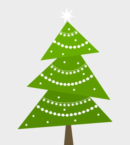 Árbol de Navidad vector — Vector de stock