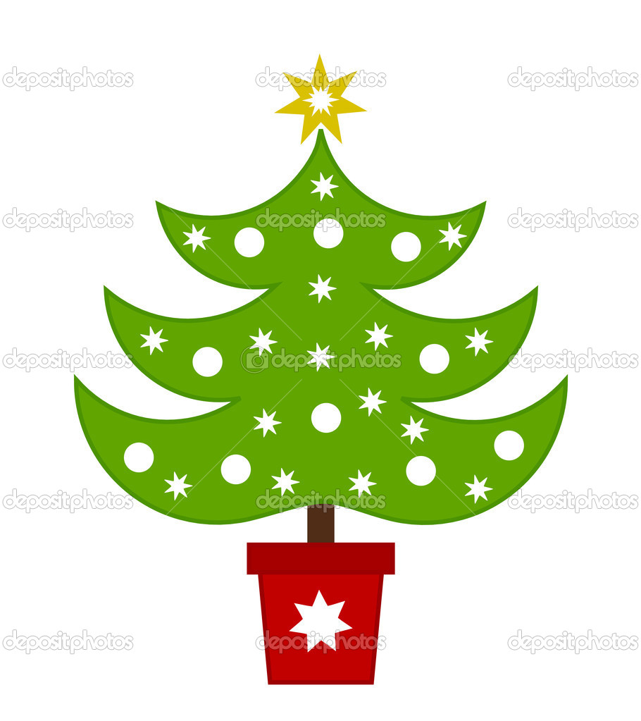 Kerstboom illustratie — Stockvector © Studiobarcelona 51461793