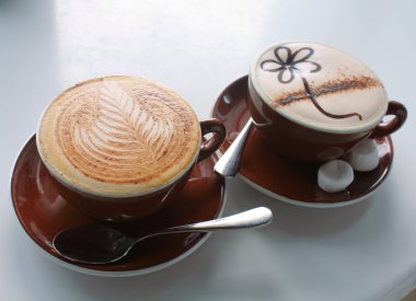 cappuccino ve çikolata