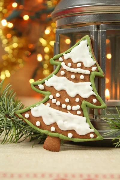Noel ağacı kurabiye — Stok fotoğraf