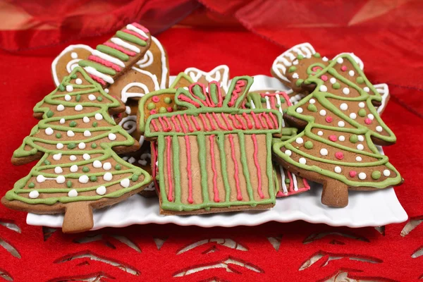 Biscuits aux arbres de Noël — Photo