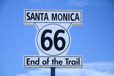 Santa Monica İskelesi, Kaliforniya 'daki davanın 66. yolu..