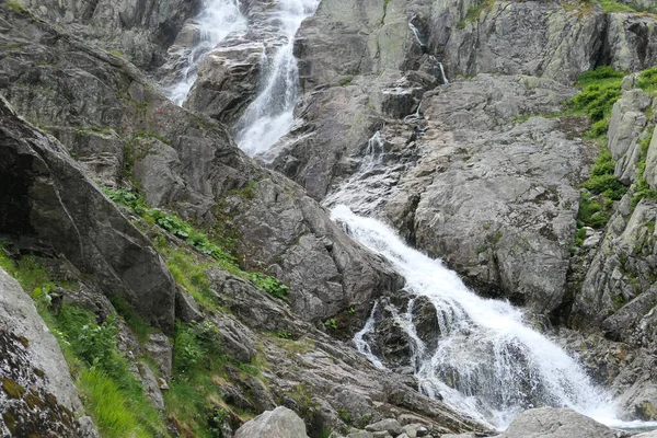 Vattenfall Tatra Nationalpark Polen Siklawa Roztoka Bergsflod — Stockfoto