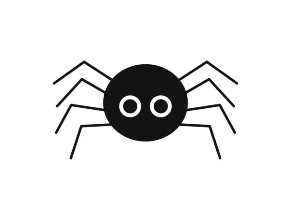 Cute Spider Icon Vector Illustration — Stock Vector